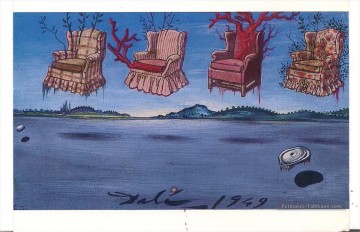  salvador - Quatre fauteuils dans le ciel Salvador Dali